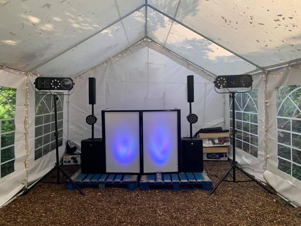 A ProDJ Portsmouth DJ set-up at an event in Emsworth